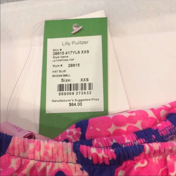 Lilly Pulitzer la fortunate top xxs - Picture 4 of 7